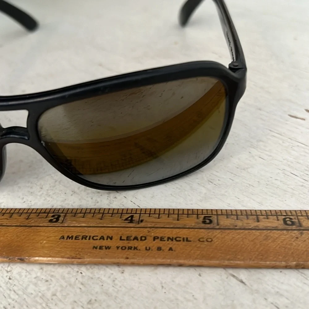 Vintage Vuarnet Pouilloux aviator sunglasses polarized gradient black mirrored